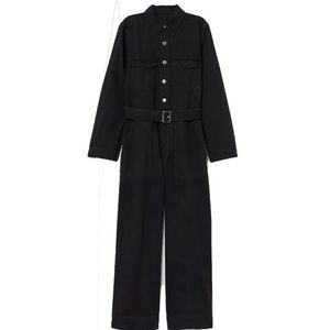 Long sleeve button up jumpsuit